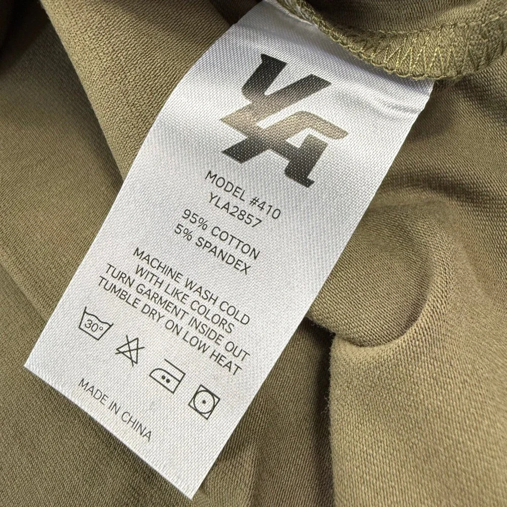 YoungLA 410 Mens Long Sleeve Shirt Olive Green Medium NWT - Picture 7 of 8